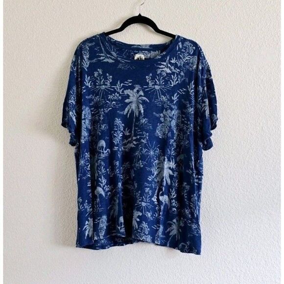 We The Free Bali Backpacker Knit T-Shirt Berry Combo Size Medium Linen Blend - Picture 2 of 7